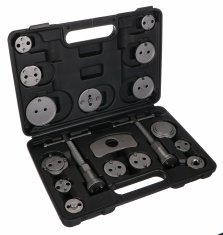 SIXTOL Stlačovák brzdových pístů MECHANIC BRAKE SET BLACK 18, sada 18ks