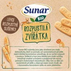 Sunar BIO sušenky Rozpustilá zvířátka 6 x 160 g