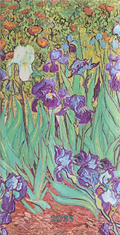 Diář Van Gogh’s Irises 2025 - Slim, horizontální členění