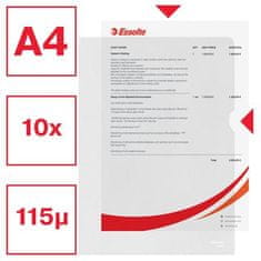 Esselte Desky "L" "Standard", matný, A4, 105 mikronů, pomerančový povrch 54820