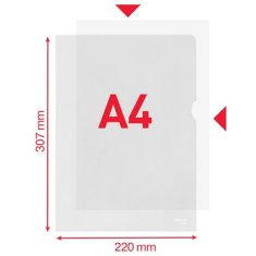 Esselte Desky "L" "Standard", matný, A4, 105 mikronů, pomerančový povrch 54820