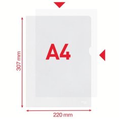 Esselte Desky "L" "Standard", matný, A4, 85 mikronů, pomerančový povrch 54852