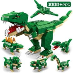 INTEREST Stavebnice - Dinosauři 6v1 DIY Dinosaur Set 1000 ks..