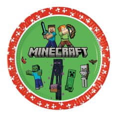 Procos Papírové talíře Minecraft TNT 23cm 8ks