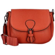 Sara Moda Trendy dámská koženková crossbody kabelka Bindi, oranžová