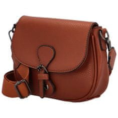 Sara Moda Trendy dámská koženková crossbody kabelka Bindi, hnědá