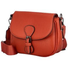 Sara Moda Trendy dámská koženková crossbody kabelka Bindi, oranžová