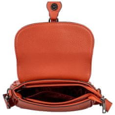 Sara Moda Trendy dámská koženková crossbody kabelka Bindi, oranžová