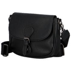 Sara Moda Trendy dámská koženková crossbody kabelka Bindi, černá