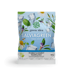 GREEN IDEA Salviagreen - bylinné bonbóny dýchací cesty 100g