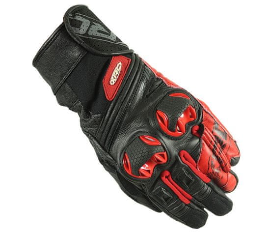 XRC Rukavice na moto RUN 1/2 BLK/BLK/RED