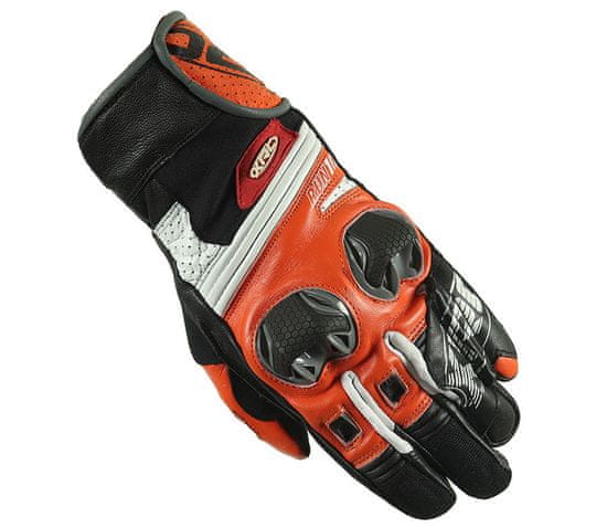 XRC Rukavice na moto RUN 1/2 ORANGE/BLK/WHT