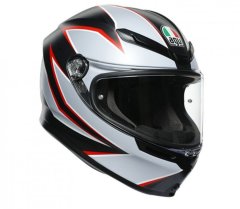 AGV Helma na moto K6 ECE MULTI MPLK FLASH MATT BLACK/GREY/RED vel. L