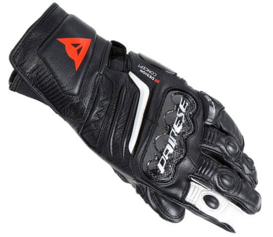 Dainese Dámské rukavice CARBON 4 LONG LADY LEATHER GLOVES BLACK/BLACK/WHITE