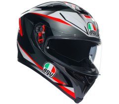 AGV Helma na moto K5S MULTI MPLK PLASMA BLACK/GREY/RED vel. XL