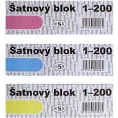 Tiskárna AKORD Šatnové bloky 47 x 135 mm, blok 200 čísel