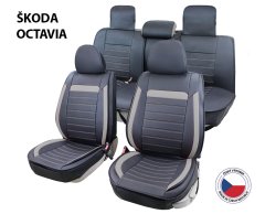 Cappa Autopotahy Perfetto DL Škoda Octavia černá/šedá