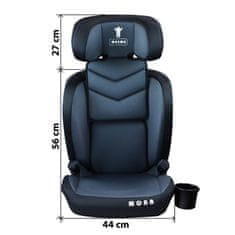 MAXMA Dětská autosedačka R129 SARAH ISOFIX černá/šedá