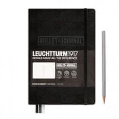 Popron.cz LEUCHTTURM1917 363572 Bullet Journal Edition 2, střední sešit (A5), pevná vazba, 206 číslovaných stran, 120 g/m papír, tečkovaný, černý