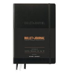 Popron.cz LEUCHTTURM1917 363572 Bullet Journal Edition 2, střední sešit (A5), pevná vazba, 206 číslovaných stran, 120 g/m papír, tečkovaný, černý