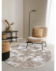 Elle Decor Kusový koberec Cosy 106111 Cream kruh z kolekce Elle 160x160 (průměr) kruh