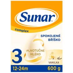 Sunar Complex 3 batolecí mléko vanilka 600 g