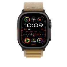 Apple 49mm žlutohnědý Alpský tah – malý – provedení z černého titanu (MYQ03ZM/A)