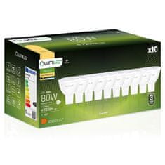 LUMILED 10x LED žárovka GU5.3 MR16 8W = 80W 720lm 3000K Teplá bílá 120°