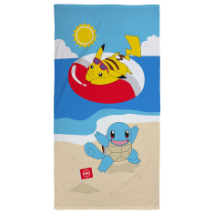 Halantex Halantex Pokémon Pikachu and Squirtle - osuška 70 x 140cm