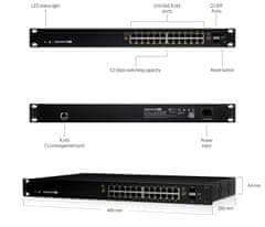 Ubiquiti EdgeSwitch 24xGb 2xSFP PoE+ ES-24-250W