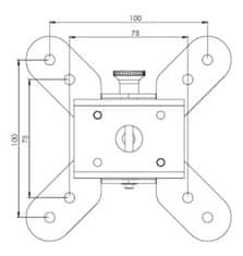 Sabaj System Elektrický zvedák na monitor se dvěma pohyblivými držáky 20 kg x2 Sabaj