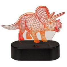 Zdravíčko Boskovice Lampička 3D Dinosaurus Triceratops