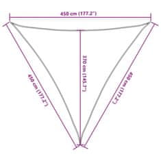 Vidaxl Plachta proti slunci 160 g/m² terakotová 4,5 x 4,5 x 4,5 m HDPE