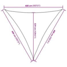 Vidaxl Stínící plachta 160 g/m² hnědá 4 x 4 x 4 m HDPE