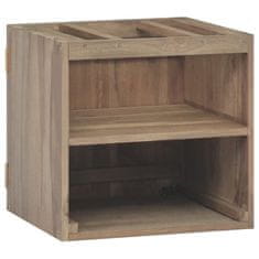 Vidaxl Nástěnná koupelnová skříňka 46 x 25,5 x 40 cm masivní teak