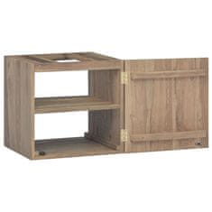 Vidaxl Nástěnná koupelnová skříňka 46 x 25,5 x 40 cm masivní teak