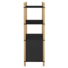 Vidaxl Skříň highboard černá 80x40x121 cm ompozitní dřevo