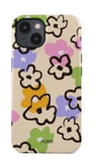 TopQ Kryt AURIX MagSafe iPhone 15 Flower Drawing 127351