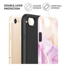 TopQ Kryt AURIX iPhone SE 2020 pevný Pinky Wave 126822