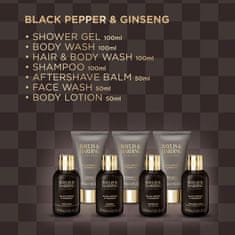 Baylis & Harding Black Pepper & Ginseng - sada s péčí o tělo, 7 ks