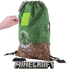 Pixie Crew MINECRAFT vak na záda zeleno-hnědý