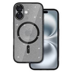 MobilPouzdra.cz Kryt Glitter MagSafe pro Apple iPhone 16 Plus , barva černá clear