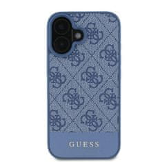 Guess Originální kryt GUESS hardcase 4G Bottom Stripe GUHCP16SG4GLBL for Apple iPhone 16 , barva modrá