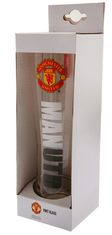 CurePink Sklenice FC Manchester United: Wordmark (objem 470 ml)