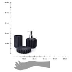 Dekorstyle Sada koupelnových doplňků Ferra černá