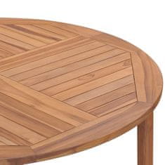 Vidaxl Zahradní jídelní stůl Ø 110 x 75 cm masivní teak