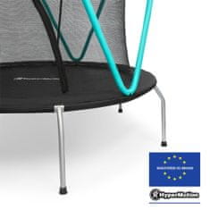 HyperMotion Mint trampolína 167cm s ochrannou sítí - pro děti 3-8 let - pro dům i zahradu