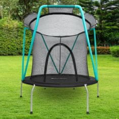 HyperMotion Mint trampolína 167cm s ochrannou sítí - pro děti 3-8 let - pro dům i zahradu