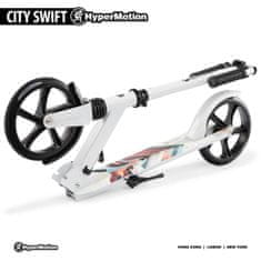 HyperMotion Dvoukolová koloběžka pro mladé dospělé - s tlumičem - Hypermotion CITY SWIFT Winter Fox - 100 kg