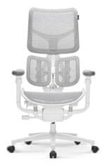 YUMISU YUMISU 1010 ERGO White, Bílá ergonomická kancelářská židle